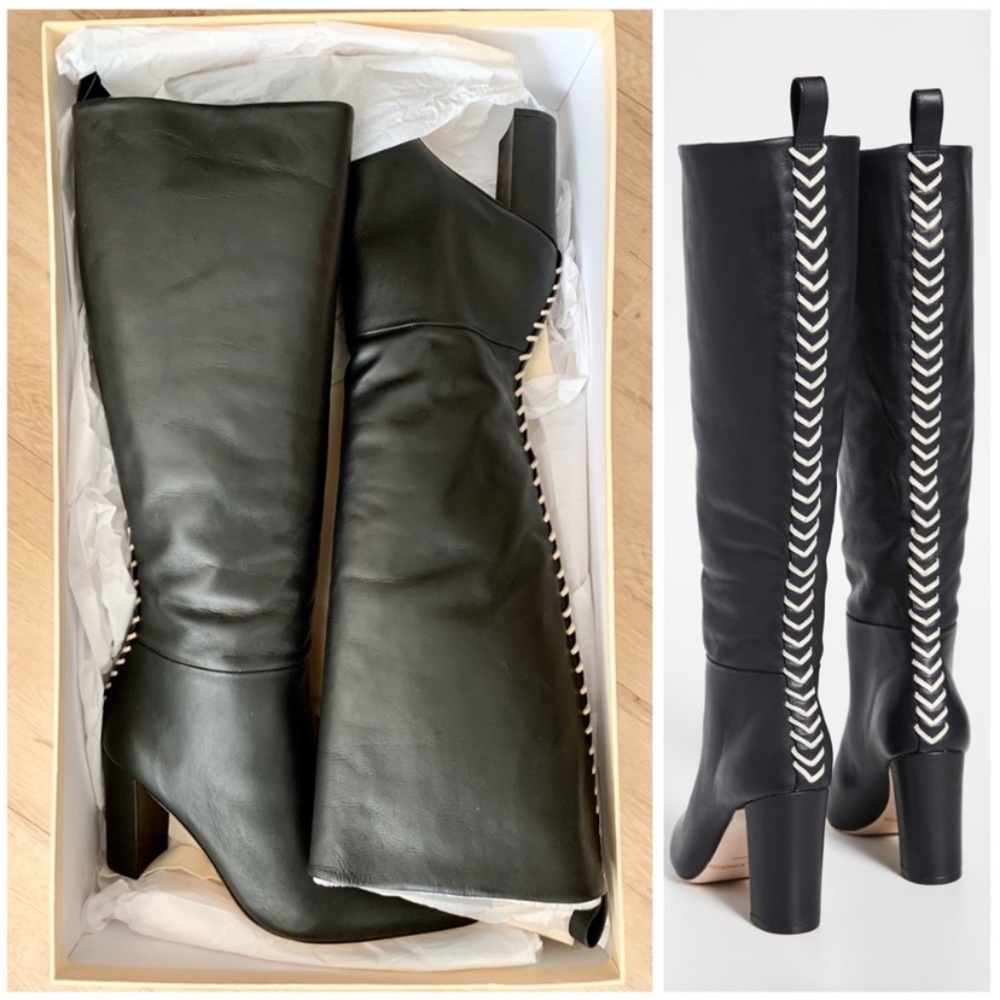 Ulla Johnson Marion laced leather knee high boots